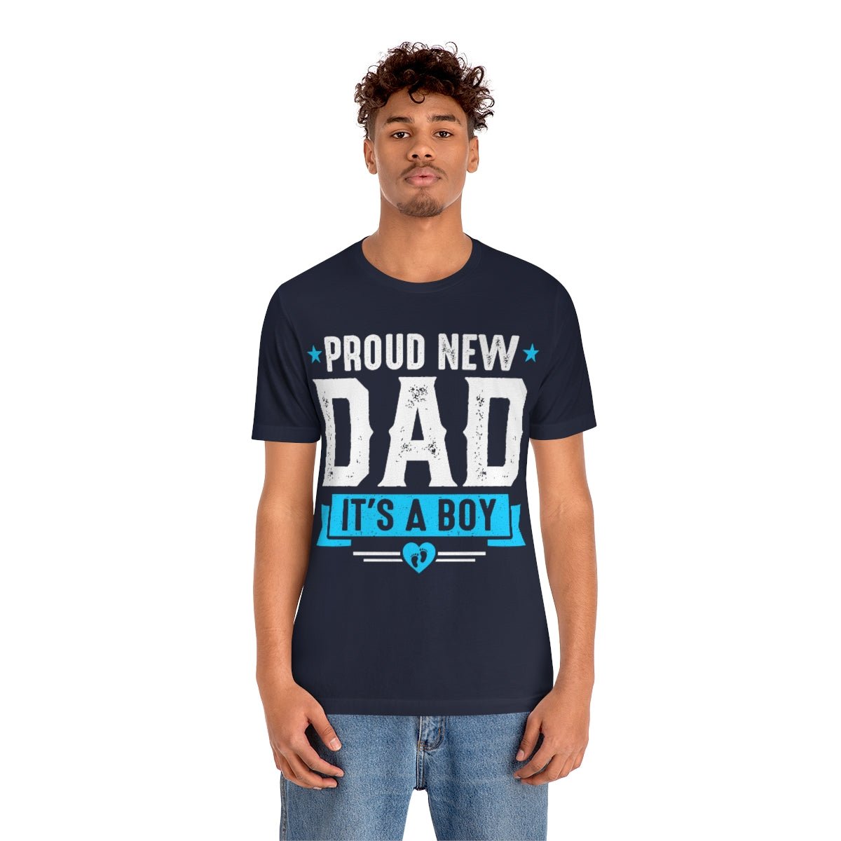 It's a Boy Dad Short Sleeve Tee Pregnancy announcement shirt for him Gift for new dad t-shirt New Dad shirt - I Love Heartstrings