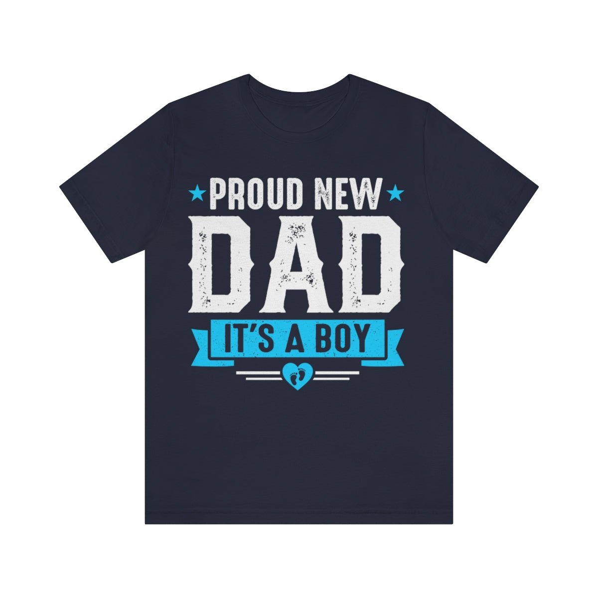 It's a Boy Dad Short Sleeve Tee Pregnancy announcement shirt for him Gift for new dad t-shirt New Dad shirt - I Love Heartstrings