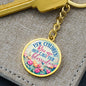 Keychain for mother keepsake gift with personalization and quote for mom - I Love Heartstrings