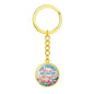 Keychain for mother keepsake gift with personalization and quote for mom - I Love Heartstrings