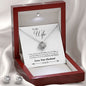 Love Knot Forever and Always Gift for Wife Anniversary gift Cubic Zirconia necklace love knot pendant - I Love Heartstrings