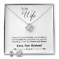 Love Knot Forever and Always Gift for Wife Anniversary gift Cubic Zirconia necklace love knot pendant - I Love Heartstrings
