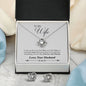 Love Knot Forever and Always Gift for Wife Anniversary gift Cubic Zirconia necklace love knot pendant - I Love Heartstrings
