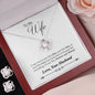 Love Knot Forever and Always Gift for Wife Anniversary gift Cubic Zirconia necklace love knot pendant - I Love Heartstrings