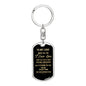 Love Quote Keychain Steel Dog Tag Keychain for husband or wife Engravable Keyring Anniversary gift - I Love Heartstrings
