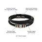 Love You Forever Bracelet for Son from Mom and Dad Graduation gift with Message Card Keepsake present for Graduate - I Love Heartstrings