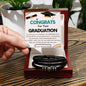 Love You Forever Bracelet for Son from Mom and Dad Graduation gift with Message Card Keepsake present for Graduate - I Love Heartstrings