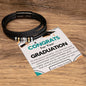 Love You Forever Bracelet for Son from Mom and Dad Graduation gift with Message Card Keepsake present for Graduate - I Love Heartstrings