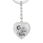 Love You to The Moon and Back Heart Keychain with Personalized engraving - I Love Heartstrings