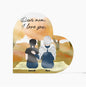 Mom Acrylic Heart Custom-made gift for Mom or Memorial gift to Honor her - I Love Heartstrings