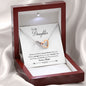 Mom Daughter Interlocking Hearts Necklace, To My Daughter, Birthday gift, Jewelry for Daughters, Always Remember Two Hearts Necklace - I Love Heartstrings
