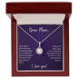 Mom gift necklace Cubic Zirconia jewelry for mom - I Love Heartstrings