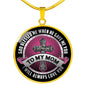 Mom God Blessed Me Circle Necklace - I Love Heartstrings
