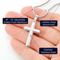 Mom I Love You Cross Necklace - I Love Heartstrings