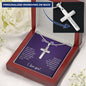 Mom I Love You Cross Necklace - I Love Heartstrings
