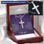 Mom I Love You Cross Necklace - I Love Heartstrings