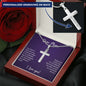 Mom I Love You Cross Necklace - I Love Heartstrings