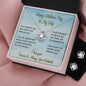 Mother's Day Love Knot Necklace and Earring Set for Wife from husband, sentimental gift, message card jewelry for mom, meaningful present - I Love Heartstrings