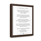 My Angel of a Friend Angel Friendship Poem on Black or Brown Framed Gallery Canvas Wrap Best Friend Appreciation Gift - I Love Heartstrings