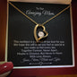Necklace for Mom from Kids, Forever Love Necklace with Personalized Message card - I Love Heartstrings