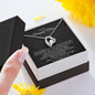Necklace for Mom from Kids, Forever Love Necklace with Personalized Message card - I Love Heartstrings