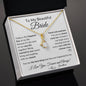 Necklace for My Bride, Wedding present with Message card from Groom - I Love Heartstrings