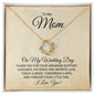 Necklace from Bride on Wedding Day, Today a Bride, Tomorrow a Wife, Mother of the Bride Necklace from Daughter, Thank you Mom wedding present - I Love Heartstrings