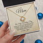 Necklace from Bride on Wedding Day, Today a Bride, Tomorrow a Wife, Mother of the Bride Necklace from Daughter, Thank you Mom wedding present - I Love Heartstrings