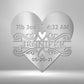Newborn Love Monogram - Steel Sign - I Love Heartstrings