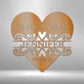 Newborn Love Monogram - Steel Sign - I Love Heartstrings
