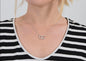 Perfect Pair of Rings Birthday Necklace for Wife, Cubic Zirconia ring necklace - I Love Heartstrings