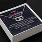 Perfect Pair of Rings Birthday Necklace for Wife, Cubic Zirconia ring necklace - I Love Heartstrings