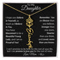 Personalized Birth Flower Name Necklace to Daughter from Mother - I Love Heartstrings