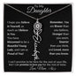 Personalized Birth Flower Name Necklace to Daughter from Mother - I Love Heartstrings