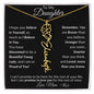 Personalized Birth Flower Name Necklace to Daughter from Mother - I Love Heartstrings