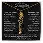 Personalized Birth Flower Name Necklace to Daughter from Mother - I Love Heartstrings