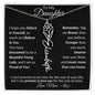 Personalized Birth Flower Name Necklace to Daughter from Mother - I Love Heartstrings