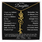 Personalized Birth Flower Name Necklace to Daughter from Mother - I Love Heartstrings