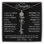 Personalized Birth Flower Name Necklace to Daughter from Mother - I Love Heartstrings