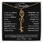 Personalized Birth Flower Name Necklace to Daughter from Mother - I Love Heartstrings
