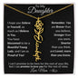 Personalized Birth Flower Name Necklace to Daughter from Mother - I Love Heartstrings