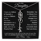 Personalized Birth Flower Name Necklace to Daughter from Mother - I Love Heartstrings
