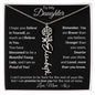 Personalized Birth Flower Name Necklace to Daughter from Mother - I Love Heartstrings