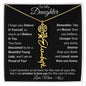 Personalized Birth Flower Name Necklace to Daughter from Mother - I Love Heartstrings