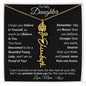 Personalized Birth Flower Name Necklace to Daughter from Mother - I Love Heartstrings
