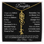 Personalized Birth Flower Name Necklace to Daughter from Mother - I Love Heartstrings