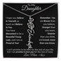 Personalized Birth Flower Name Necklace to Daughter from Mother - I Love Heartstrings