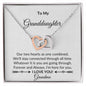 Personalized Interlocking hearts Necklace I'm Here for You - I Love Heartstrings