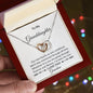 Personalized Interlocking hearts Necklace I'm Here for You - I Love Heartstrings