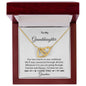 Personalized Interlocking hearts Necklace I'm Here for You - I Love Heartstrings